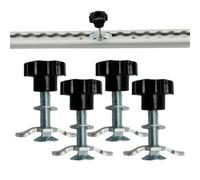 Lagomloot L Track Tie Down Accessories, 4PCS M8x60mm Galvanized Steel Threaded Fixings for Cargo Rail, Compatible with Trucks and Air Transport