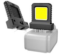 Lagomloot LED Camping Lantern, 14W High-Output Work Light with Adjustable Socket for 20V/21V Power Tool Batteries, Compact Inspection Lamp for Jobsite and Outdoor Use