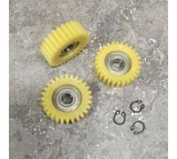 Lagomloot Nylon Gear 28 Teeth, 37.5mm OD 12mm Thick for Electric Vehicle Scooter, Compatible with 608 Bearing 3 Pack