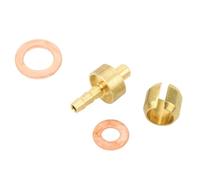 Lagomloot Oil Needle Olive Head, 5-Line Brake Pipe Joint for HOPE TECH3 V4/E4/X2 Disc Brake, Gold