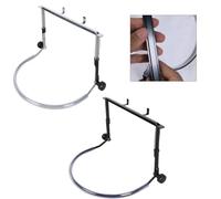 Lagomloot Professional Harmonica Holder, Adjustable Hands-Free Neck Stand for Guitar Players, Sturdy Metal Frame with Soft Rubber for Most Harmonicas