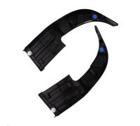 Lagomloot Rear Bumper Trim Step Plate, Compatible with for Toyota for Hilux for REVO 2015-2019, Direct Fit Black Plastic Pair Replacement