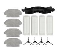 Lagomloot Robot for hoover Parts Set for Everybot 3i, Kärcher RCV 3, for haier PROBOT DTX, Main Side Brush, HEPA Filter, Washable Mop Cloths