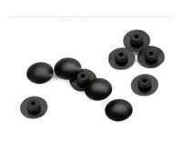 Lagomloot Rubber Bike Headset Cap, Waterproof Dustproof Screw Cover for M5 Hex Socket Road Mountain Bike, Black 10-Pack