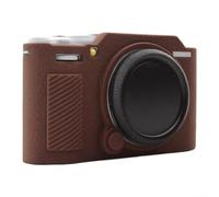 Lagomloot Silicone Camera Case for Fujifilm X-M5 Shockproof Cover Anti-Scratch Protective Skin Soft Pouch Lightweight Design for Travel Photography Gear 24x16x5cm(Brown)