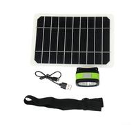 Lagomloot Solar Head Torch Rechargeable Featuring Gesture Control - Bright LED Headlamp for Running Night Walks Dog Walking - IPX4 Rated 20.5cm