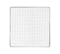 Lagomloot Stainless Steel BBQ Grid, Square Mesh Cooking Net for Camping & Home Barbecue, Sturdy Baking Tray for Various Stoves