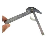 Lagomloot Stainless Steel Multi-Function Gauge Center Finder,118° Drill Tip Checker,Protractor,Circle Divider & 4-3/4" Ruler with 1/64" Scale