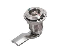 Lagomloot Stainless Steel Triangular Telescopic Tensioner Lock, Rotary Latch for Distribution Box Auto Door Cabinet, Adjustable 15-26mm Silver