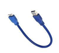 Lagomloot USB 3.0 Data Cable for Seagate Backup Plus Slim, Fast Transfer HDD Cord with USB-A to Micro-B, 35cm Blue Wire for Portable External Hard Drives