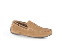 Lagonda Suede Driving Moccasin Loafers Silver Street London Light Sand 12