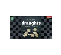 Lagoon Wooden Draughts Board & Pieces