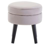 lagos velvet seating stool in mink