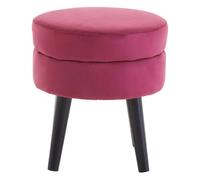 lagos velvet seating stool in wine