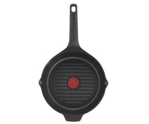 Lagostina Aroma Grill Non-Stick Round Die-Cast Aluminium Grill Pan Diameter 26 cm Induction Pan Gas and Oven with Thermal Signal and Titanium Coating