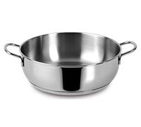 Lagostina Every Semi-Deep Casserole Dish Diameter 24 cm in 18/10 Stainless Steel with Lagoseal Plus Base, Satin Exterior and Wide Handles, Suitable for All Heat Sources, Including Induction