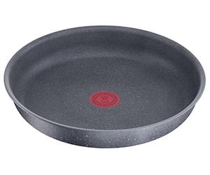 Lagostina Ingenio Mineralis Green Frying Pan, Diameter 22 cm, 100% Recycled, for Gas, Oven and Induction, with Cooking Indicator, Removable Handle and Malleable Base