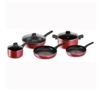 Lagostina Kitchen Mediterranean Non-Stick Aluminium Frying Pan Set, 8 Pieces, Induction Cookware, Gas and Oven, Thermo-Signal Cooking Indicator, Ergonomic Bakelite Handles