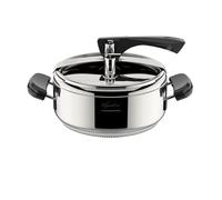 Lagostina La Classica Lagofusion pressure cooker, Ø 22 cm, capacity 3.5 L, with basket, recipe book and ecodose, Bakelite handles, weight valve and Lagofusion bottom