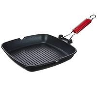 Lagostina Linea Rossa Grill Pan Square Casserole Square Grill Pan, Black, Titanium, Ceramic, Gas, Induction, Sealed Plate, 280 mm