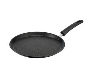 Lagostina Tempra 28cm Pancake Pan with Non-Stick Titanium Coating and Stainless Steel Bottom, Rivet Handle, for All Heat Sources Including Induction