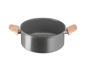 Lagostina Vivissimo Non-Stick Deep Casserole Dish 20 cm with Two Handles, Ceramic Coating, Fast Heating and Even Cooking, Suitable for All Heat Sources Including Induction
