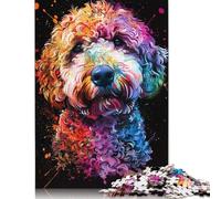 Lagotto Romagnolo Dog Art Puzzle Family Challenging Games 100% Recycled Cardboard Jigsaw Puzzle for Adult Children Birthday Present 1000pcs (75x50cm)