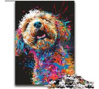 Lagotto Romagnolo Dog Art Puzzles for Adults Teens 2000pc Puzzle, Challenging Game And Family Play with Matching Poster And Trivia Sheet (70x100cm)