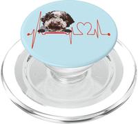 Lagotto Romagnolo Dog Heartbeat Funny My Dogs Are My Cardio PopSockets PopGrip for MagSafe