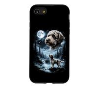Lagotto Romagnolo Howling to the Moon Retro 90's Dog Case for iPhone SE (2020) / 7/8