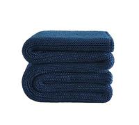 L'AGRATY Knitted Weighted Blanket - 50"x60" 7lbs Cooling Chunky Knit Heavy Blanket for Adults Braided Crochet Throw Thick Cable Yarn Knit Decorative Blanket No Beads Evenly Weighted Machine Washable