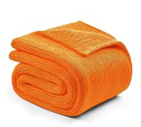 L'AGRATY Knitted Weighted Blanket - 60"x80" 15lbs Cooling Chunky Knit Heavy Blanket for Adults Braided Crochet Throw Thick Cable Yarn Knit Decorative No Beads Evenly Weighted Machine Washable