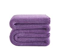 L'AGRATY Knitted Weighted Blanket - 60"x80" 20lbs Cooling Chunky Knit Heavy Blanket for Adults Braided Crochet Throw Thick Cable Yarn Knit Decorative Blanket No Beads Evenly Weighted Machine Washable