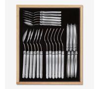 Laguiole 24 Piece Cutlery Set in Display Box in Metallic Silver Laguiole Metallic Silver