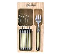 Laguiole 6pc Cake Fork Set in CD (Ivory)