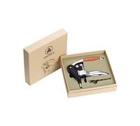 LAGUIOLE - Corkscrew with Cremallière Lever - Aluminium and Wood - with Spare Twist - Gift Box