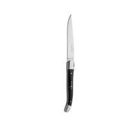 Laguiole Silver & Black Steak Knife (Black Wooden Handle) 23cm (1 x 12)