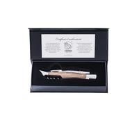Laguiole Style de Vie Pocket Knife - Folding Knife from Olive Wood - With Corkscrew - Premium Dining - In Gift box