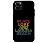 Laguna Beach California Peace Love retro vintage 70s Case for iPhone 11 Pro Max