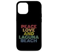 Laguna Beach California Peace Love retro vintage 70s Case for iPhone 12/12 Pro