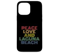 Laguna Beach California Peace Love retro vintage 70s Case for iPhone 13 Pro Max