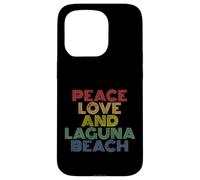 Laguna Beach California Peace Love retro vintage 70s Case for iPhone 15 Pro