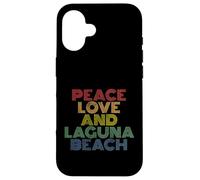Laguna Beach California Peace Love retro vintage 70s Case for iPhone 16