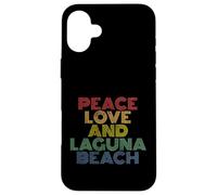Laguna Beach California Peace Love retro vintage 70s Case for iPhone 16 Plus