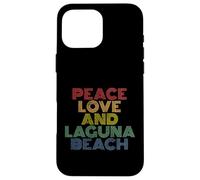 Laguna Beach California Peace Love retro vintage 70s Case for iPhone 16 Pro Max