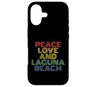 Laguna Beach California Peace Love retro vintage 70s Case for iPhone 17