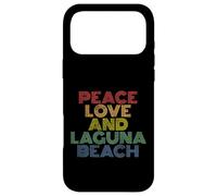 Laguna Beach California Peace Love retro vintage 70s Case for iPhone 17 Pro Max