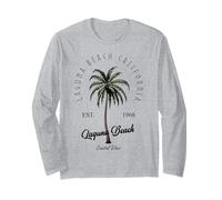 Laguna Beach California Tropical Tree Palm Relaxed Long Sleeve T-Shirt