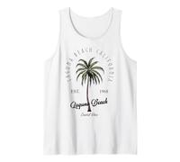 Laguna Beach California Tropical Tree Palm Relaxed Tank Top
