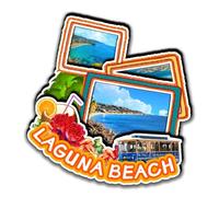 Laguna Beach California USA Fridge Magnet 3D Wooden Craft Funny City Travel Souvenir Collection Home Kitchen Office Decoration